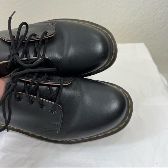 Dr. Martens vintage 1561 Oxford smooth black leather lace up sz mens UK 10 US 11 - Picture 5 of 16